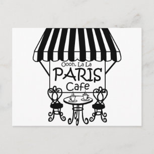Oooh La La Paris Cafe Postcard