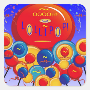 oooh Lollipop! Square Sticker