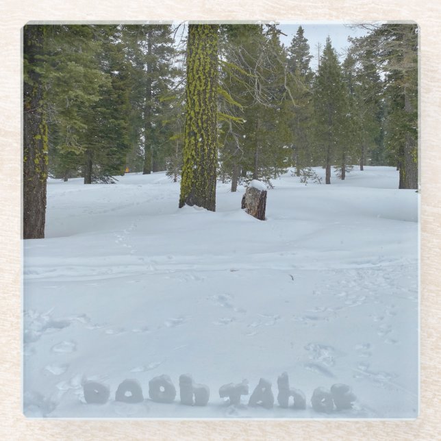 Oooh Tahoe Glass Coaster (Front)