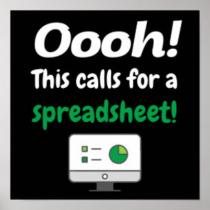 Oooh! This calls for a spreadsheet Poster
