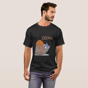 OOOPS! Funny Cute Cat Plays With Yarn Ball T-Shirt