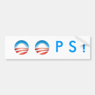 OOPS! BUMPER STICKER