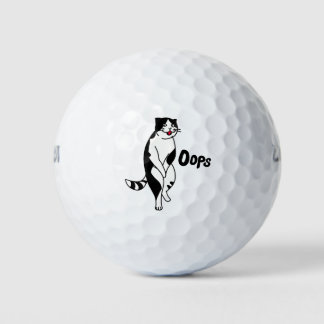 Oops cat golf balls