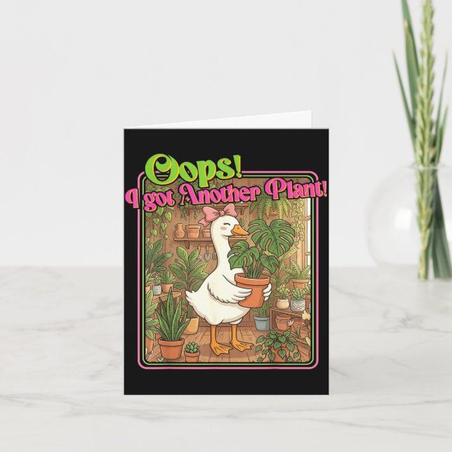 Oops! got another plant funny gardening humour for card (Front)