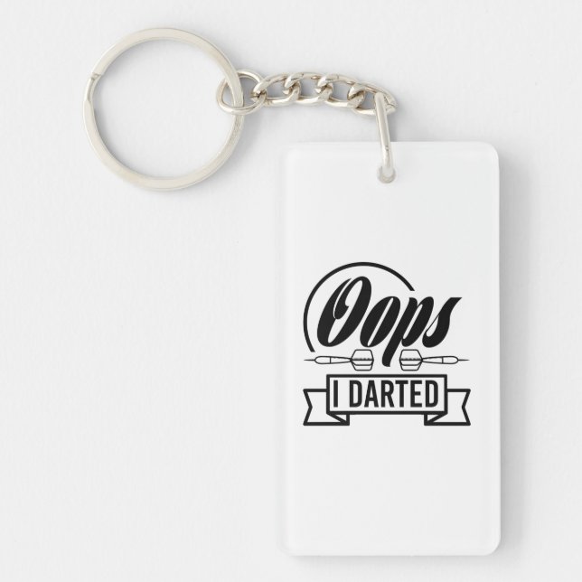 Oops I Darted Key Ring (Front)