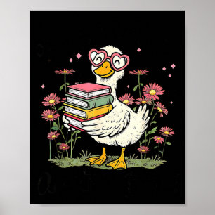 Oops I Got Another Book Goose, Funny Reading Humor Poster