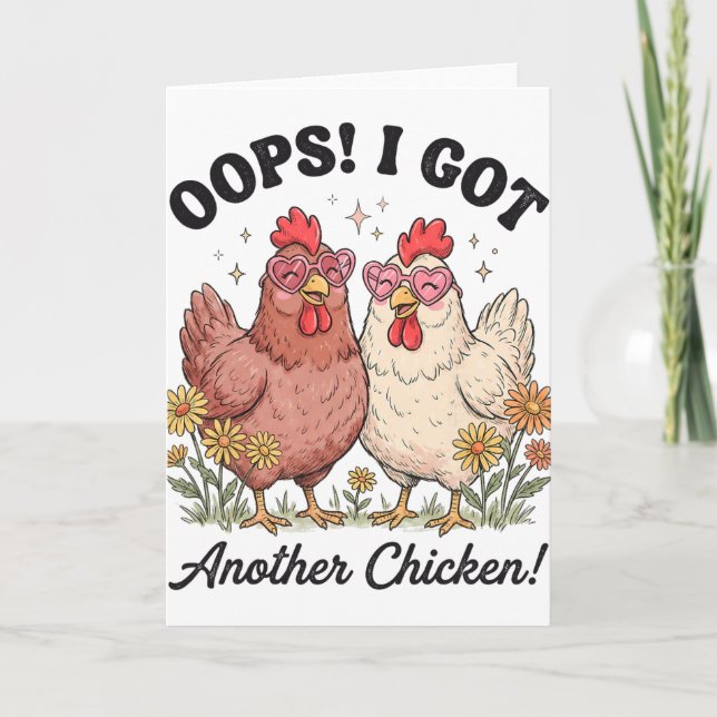 Oops I Got Another Chicken _4  Card (Front)
