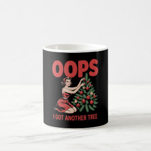 Oops I Got Another Tree Christmas Ornaments Retro Coffee Mug