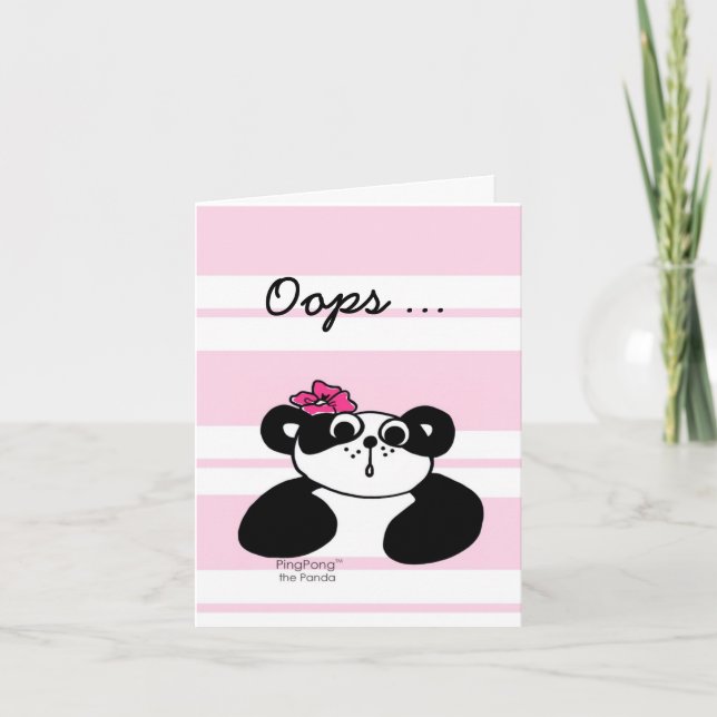 OOPS … I’M SORRY  Card (Front)