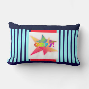 OOPS! Logo Fun Lumbar Cushion
