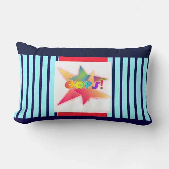 OOPS! Logo Fun  Lumbar Cushion (Front)