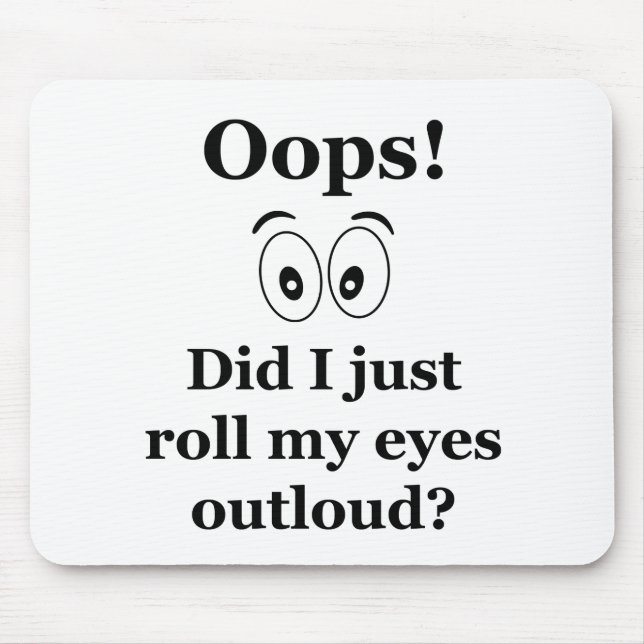 Oops! Mouse Pad (Front)