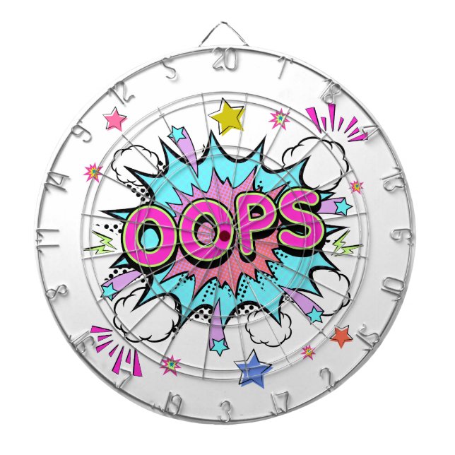 Oops Pop Art Explosion Dartboard (Front)