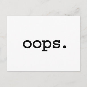 oops. postcard