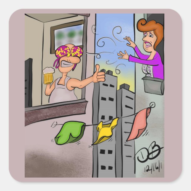 Oops Products Square Sticker (Front)