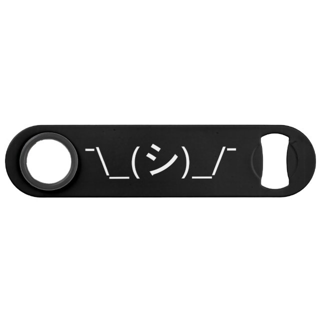Oops Shrug Emoticon ¯\_(シ)_/¯ Japanese Kaomoji (Front (Horizontal))