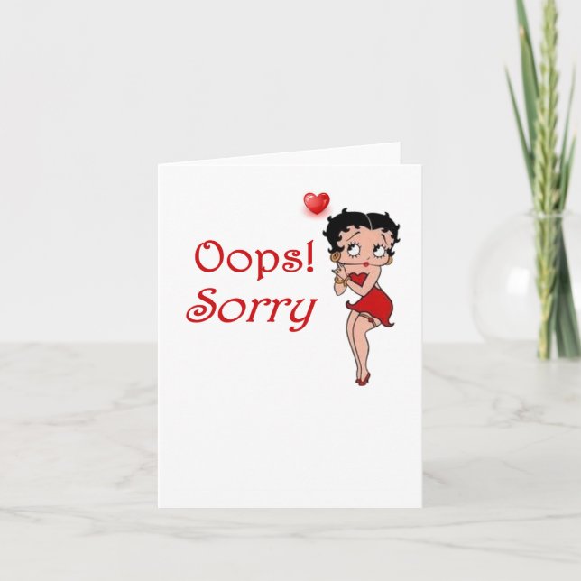 Oops!  Sorry Card (Front)