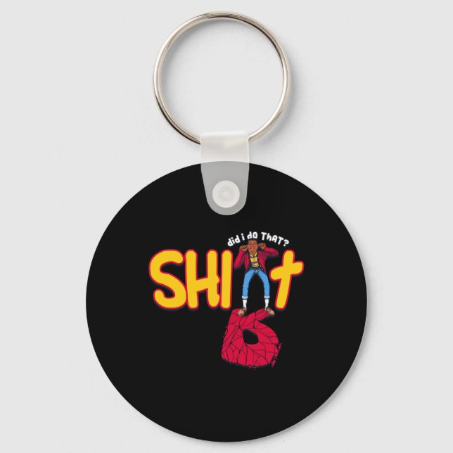 Oops! Sticker  Key Ring (Front)