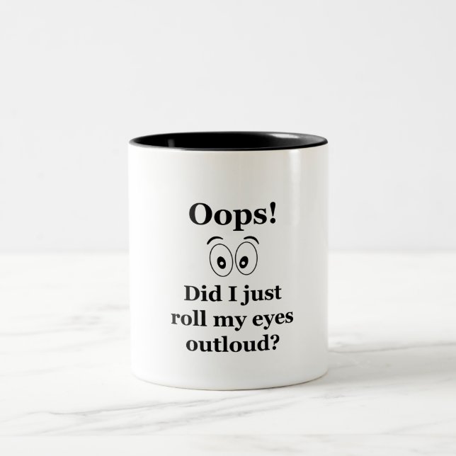 Oops! Two-Tone Coffee Mug (Center)
