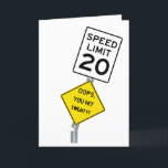 Oops You Hit 20 funny 20th birthday card<br><div class="desc">Birthday Card Inside: I heard you had a bit of an accident on your birthday. Well, at least you're not the only one who's getting older. I hope this birthday brings you lots of laughter and good times, and maybe a new pair of glasses. Happy Birthday! Description: This birthday card...</div>