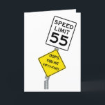 Oops You Hit 55 funny 55th birthday card<br><div class="desc">Birthday Card Inside: I heard you had a bit of an accident on your birthday. Well, at least you're not the only one who's getting older. I hope this birthday brings you lots of laughter and good times, and maybe a new pair of glasses. Happy Birthday! Birthday Card Description: The...</div>