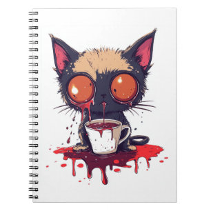 Oopsie Meow � Sad Kawaii Cat Coffee Lover Notebook