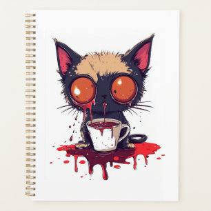 Oopsie Meow  Sad Kawaii Cat Coffee Lover Planner