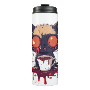Oopsie Meow Sad Kawaii Cat Coffee Lover Thermal Tumbler