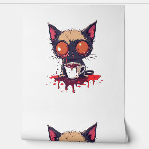 Oopsie Meow – Sad Kawaii Cat Coffee Lover Wallpaper