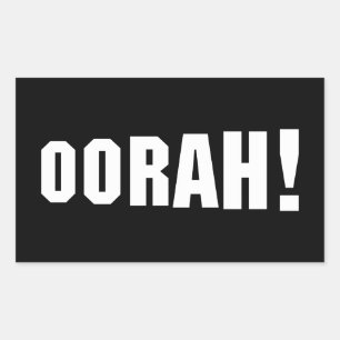 OORAH! RECTANGULAR STICKER