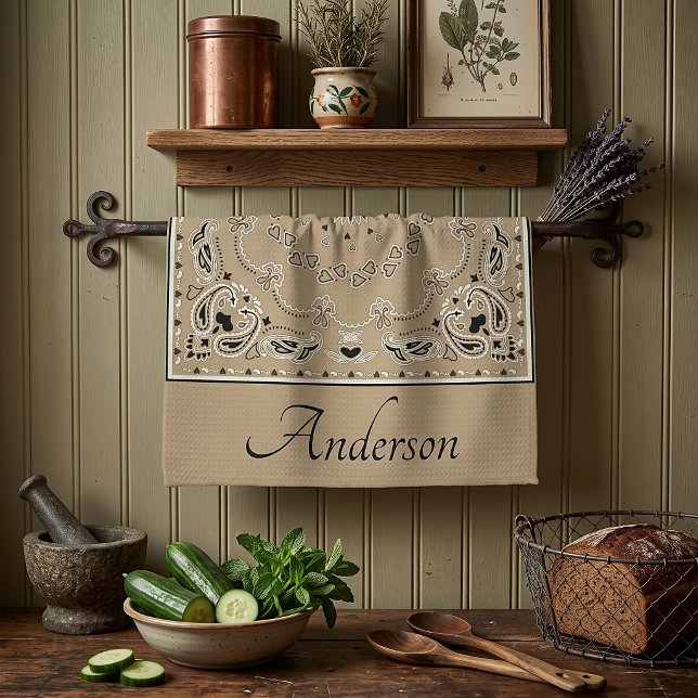 Ooriental design personalised tea towel (Creator Uploaded)