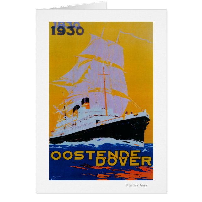 Oostende Dover Vintage PosterEurope (Front)