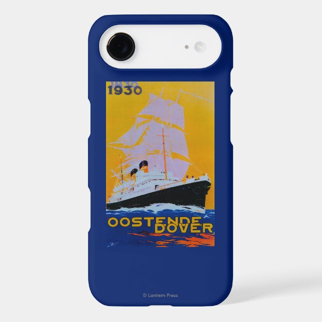 Oostende Dover Vintage PosterEurope Case-Mate iPhone Case (Back)