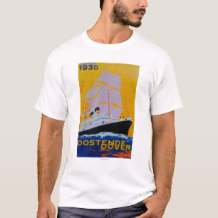 Oostende Dover Vintage PosterEurope T-Shirt