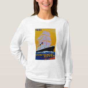 Oostende Dover Vintage PosterEurope T-Shirt
