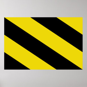 Oosterzele, Belgium flag Poster