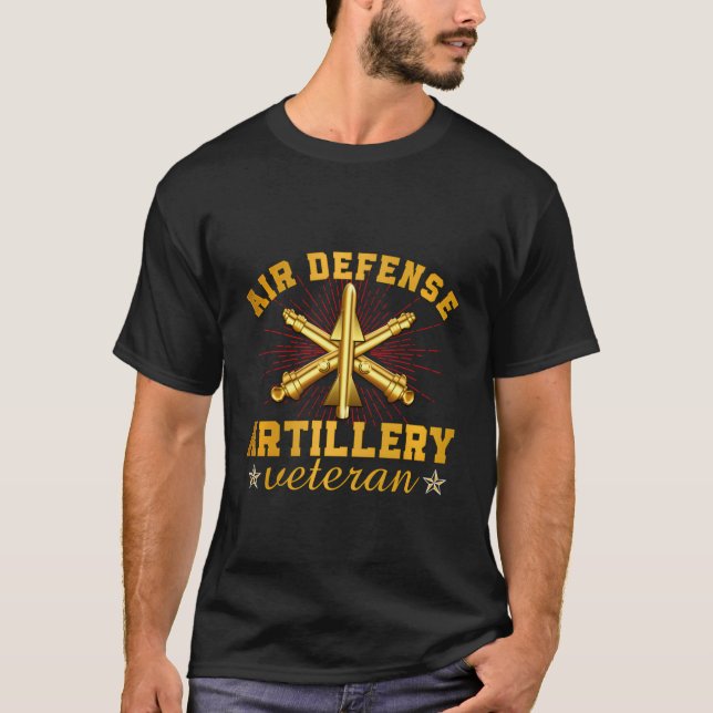 Oozlefinch Adf Air Defence Artillery Army Fort Sil T-Shirt (Front)