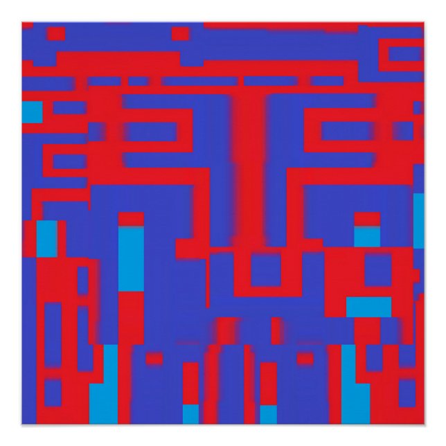 Op Architecture II - Ken Gauge Abstract Poster (Front)