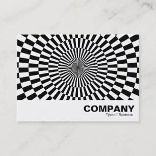 Op Art 02 - Black and White Business Card