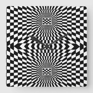 OP -Art #11 at Emporio Moffa Square Wall Clock