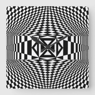 OP -Art #12 at Emporio Moffa Square Wall Clock