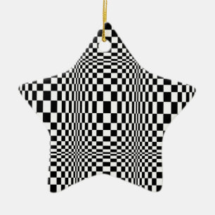 OP -Art #1 at Emporio Moffa Ceramic Tree Decoration