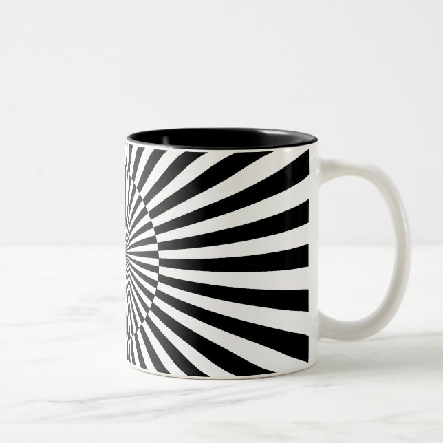 OP -Art #3 at Emporio Moffa Two-Tone Coffee Mug (Right)