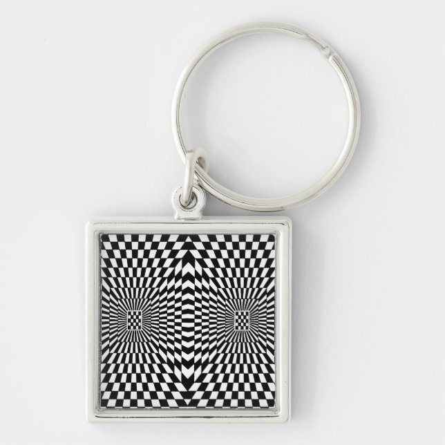 OP -Art #6  at Emporio Moffa Key Ring (Front)