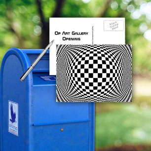 Op Art Custom Postcard
