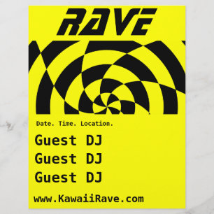 Op Art Rave Custom Flyer
