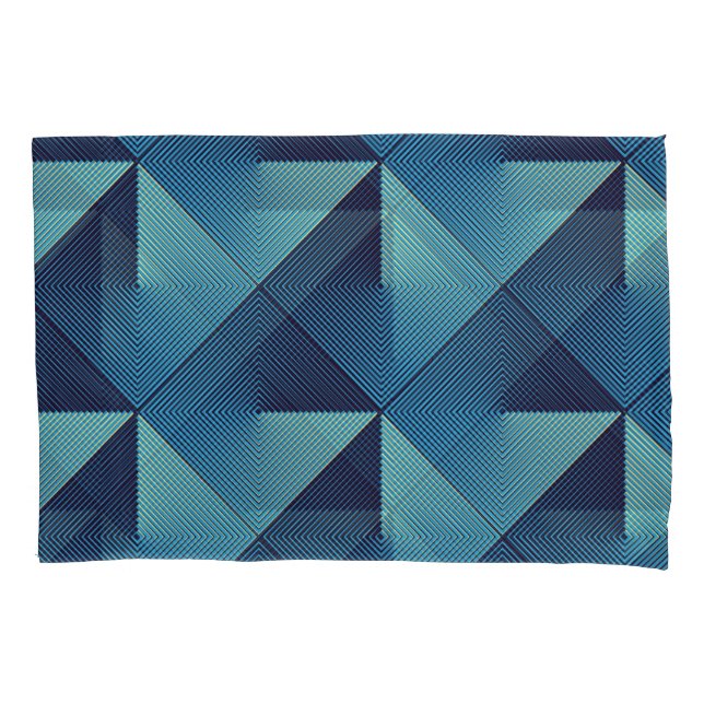 Op Art Rhombuses: Stylish Pillowcase (Front)