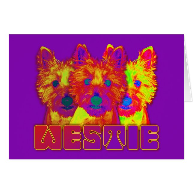 Op Art - West Highland Terrier (Front Horizontal)