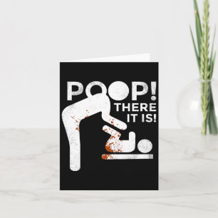 Op There It Is Mom Dad Baby Diaper Changing Funny  Card
