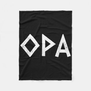 Opa Ancient Greek Pride Greek Flag Funny Greek Par Fleece Blanket